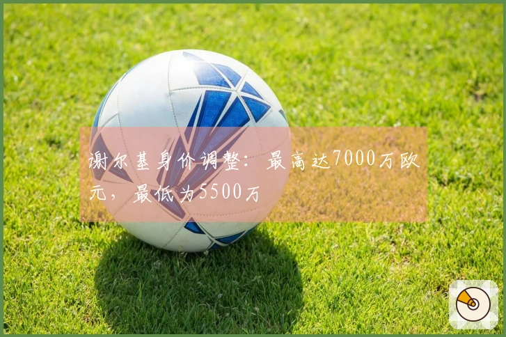 谢尔基身价调整：最高达7000万欧元，最低为5500万